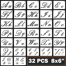 Free lessons to teach kids and adults how to write alphabets, numbers, sentences, bible school, scriptures, and even their name! Amazon Com Caligraphy Stencil Letters Cursive Alphabet Letter Number Drawing Painting Stencils Scale Template Sets For Bullet Journal Stencil Planner Scrapbook Diy Painting Craft For Painting On Wood