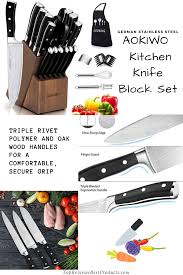 These best kitchen knife brands have a good reputation. Aokiwo Professional Kitchen Knife Set Knife Set Kitchen Knife Block Set Knife