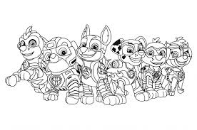 Chase, rubble, ryder, marshall, rocky, zuma, skye, everest, tracker, rex, sweetie. Ausmalbild Paw Patrol Everest