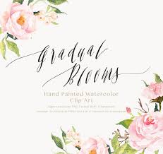 Download Watercolor Flower Clip Art Gradual Blooms On Behance