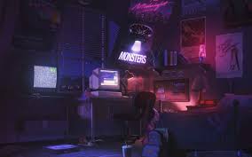 Its resolution is 2560px x 1440px, which can be used on your desktop, tablet or mobile devices. Bj18 Art Room Anime Monsters Space Night Wallpaper