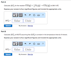 Determines if a reaction is spontaneous… a measure of disorder. Solved Calculate Delta G Degree R For The Reaction Co G Chegg Com