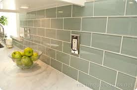 Aqua Subway Tile Myhomelookbook Kitchen Marble Kitchen Tiles Backsplash Green Subway Tile