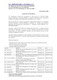 Are rolul de a asigura prestarea serviciilor de compensare, decontare, custodie, depozitare și de registru cu valori mobiliare tranzacționate pe piețele reglementate și în cadrul sistemelor alternative de. Http Www Bvb Ro Infocont Infocont06 Comunicat De Presa Dc 29122006 Pdf