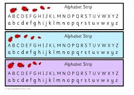 This version gives a 2 second response time for quickly naming each upper or lowercase letter of the alphabet. Ladybird Alphabet Chart Strip Upper And Lower Case Printable Teaching Resources Print Play Learn