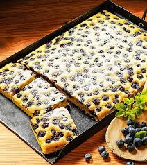 Heidelbeerkuchen Vom Blech Heidelbeeren Kuchen Heidelbeerkuchen Blaubeerkuchen