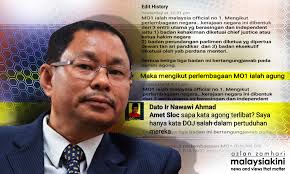 Perkhidmatan awam malaysia diketuai oleh ketua setiausaha negara yang bertanggungjawab mengawasi perjalanan kementerian dan jabatan kerajaan. Malaysiakini Misteri Mo1 Mp Umno Kata Agong Tapi Kemudian Sunting Tulisan