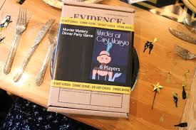 This 6 character murder mystery games fit in perfect with a murder mystery dinner party because it breaks the character revelations up by courses. Murder Mystery Dinner Party Game From Red Herring Games She Might Be Loved