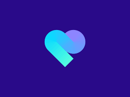 Heart Elephant Logo Design Geometric Heart Love Logo