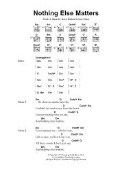 Перевод песни nothing else matters — рейтинг: Nothing Else Matters Noten Metallica Akkorde Liedtexte Fur Gitarre Gitarren Songs Gitarre Lieder Gitarre Noten