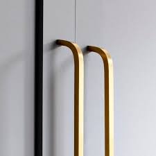 Premium Thin Solid Brass Bar Handles Modern Gold Cabinet Etsy In 2021 Door Handles Wardrobe Door Handles Door Pull Handles
