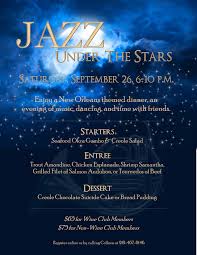 Enjoy Jazz Under The Stars At Macgregor Downs Country Club Country Club Events Dinner Themes Golf Event