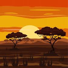 African Landscape Sunset Savannah Nature Trees Wilderness Cartoon Style Vector Illustration In 2020 Nature Illustration Landscape Illustration Scenery Wallpaper Savannah) east africa is a land which is constantly changing. african landscape sunset savannah