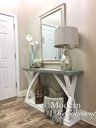 Awesome Stunning Handmade Rustic Farmhouse Entryway Table Just The Right Accent Piece To Add To Farmhouse Entryway Table Rustic Farmhouse Entryway Room Decor