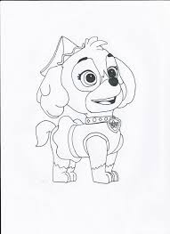 Print all the best 144 paw patrol coloring pages printables for free from our coloring book. Paw Patrol Coloring Pages Skye Coloring Home