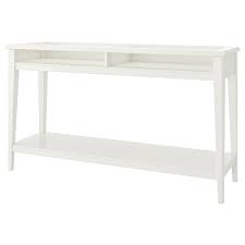 Glass rectangular dining table for elegant room design. Liatorp Console Table White Glass 133x37 Cm Ikea