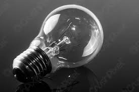 Light Bulb On Black Background Stock Photo Crushpixel