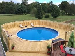 The hooks that come with the net should be flat, so it will be anchored to the pool deck and flat enough not to trip over. 15 Awesome Above Ground Pool Deck Designs Intheswim Pool Blog