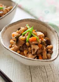 Gomoku Mame Simmered Soybeans With Vegetables Recipetin Japan Recipe Soybean Recipe Taro Recipes Vegetarian Dishes