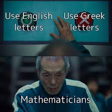 We math people all know Greek letters 🤓 • Follow @dvkt_math_meme for more math  memes • #math #maths #matematicas #mathmemes #memes #education #memesdaily # meme #mathmeme #interesting #mathematics #funnymemesdaily #funnymemes #funny  #facts ...