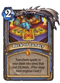 News, guides, deck builder et base de données francophone sur hearthstone : Deck Of Lunacy Cards Hearthstone