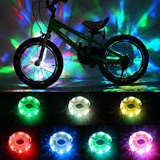 Daway Rechargeable Bike Wheel Lights A16 Cool Led Kids Bicycle Spoke Lights 2 Tire Pack Safety Hub Accessories Fo Kids Bicycle Cycling Gifts Bicycle Spokes