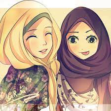 Gambar kartun muslimah sahabat 5 orang penelusu Manga Kartun Gadis Muslimah Bertudung Sahabat Sejati Kartun Hijab Gambar Kartun Kartun