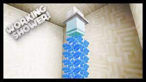 Make a 5x5 base, made out of iron blocks, or any choice. Minecraft How To Make A Working Shower Youtube