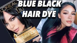 Revlon colorsilk beautiful color permanent hair color with 3d gel technology & keratin, 100% gray coverage hair dye, 12 natural blue black, 4.4 oz (pack of 3) 38,251 $8 04 ($2.68/count) Dying My Hair Blue Black L Oreal Youtube