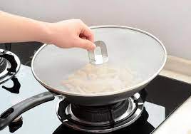 These splatter screen protector s to serve you at the same time, they can as strainers, make your cooking more easily Stainless Steel 33cm Pan Cover Lid Oil Proofing Frying Pan Splatter Screen With Folding Handle Kitchen Cooking Tools Cookware Splatter Screen Pan Cover Lidpan Cover Aliexpress