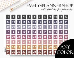 Date Flag Planner Stickers Calendar Numbers For Bullet Etsy In 2020 Planner Stickers Calendar Planner Stickers Diy Calendar