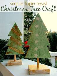 Download Tape Resist Easy Christmas Tree Craft No Time For Flash Cards PSD Mockup Templates