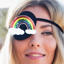 Embroidered Pride Eye Patch.