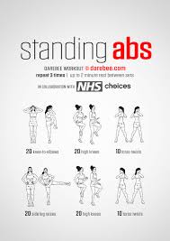 Continuing in existence or use indefinitely a standing joke. Standing Abs Workouts