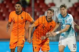 Jørgen strand larsen is a norwegian professional footballer who plays as a forward for dutch eredivisie club groningen. Soccrates Images L R Danilho Doekhi Of Holland U21 Sven Botman Of Holland U21 Jorgen Strand Larsen Of Norway U21