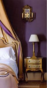 Frecnh Bedroom In Purple And Gold Gold Bedroom Decor Luxurious Bedrooms Bed Linens Luxury