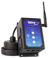 The float switch of this alarm is about 15 feet. Sump Pump 4g Wifi Monitoring Ion Connect Gen2