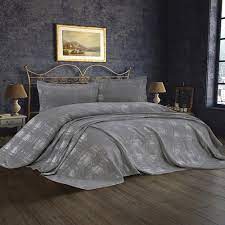Çift kişilik yatak örtüleri 24 ürün bulundu. Cotton House Bella Gri Cift Kisilik Yatak Ortusu