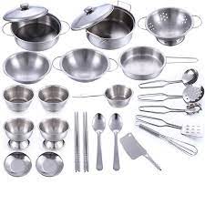 Download kitchen set images and photos. 25pcs Pretend Play Kitchen Toys Cooking Tool Stainless Steel Kitchen Set Kitchen Accessories Toy For Kids Girls Boys Play House Kitchen Toys Aliexpress