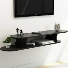 Wall Shelf Wooden Floating Shelving 2tier Tv Stand Storage Wall Mounted Rack Ebay 18 chic and modern tv wall mount ideas for living room. usd