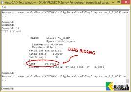 Check spelling or type a new query. Contoh Cara Menghitung Luasan Galian Di Autocad Kumpul Engineer