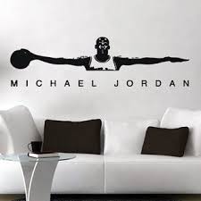 Michael Jordan Air Jordan Wall Decal Free Shipping By O2things Basketball Themed Bedroom Kid Room Decor Boys Bedroom Themes