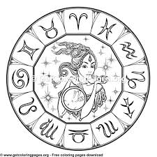 Description 50for gives you a great opportunity to enjoy your life colouring. Capricorn Round Zodiac Signs Coloring Pages Getcolo Na Stylowi Pl