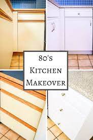 80s Kitchen Update Reveal Melamine Cabinets Laminate Kitchen Cabinets Cheap Kitchen Cabinets