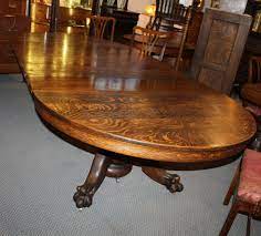 Check spelling or type a new query. Bargain John S Antiques Antique Round Oak Dining Table Carved Claw Feet 5 Leaves Original Finish 54 Inches Bargain John S Antiques