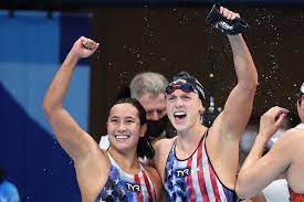 Katie ledecky, right, and u.s. 4utgdngj3ktnm
