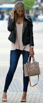 Street Style Fashion Trendy Fashion Leather Jacket Outfits