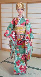 doll clothes aqua green kimono set for silkstone barbie and etsy 可愛い 人形 バービー 可愛い