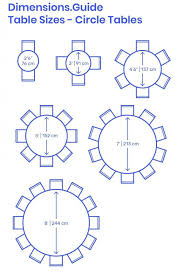Circular Tables Are Space Efficient Tables Designed With A Variety Of Common Diameters Smal In 2020 Dining Table Dimensions Round Dining Room Table Dining Table Sizes