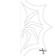 Easy materials you will need: Jack Skellington Spider Snowflake Template Paper Origami Guide Snowflake Template Halloween Diy Crafts Diy Halloween Decorations